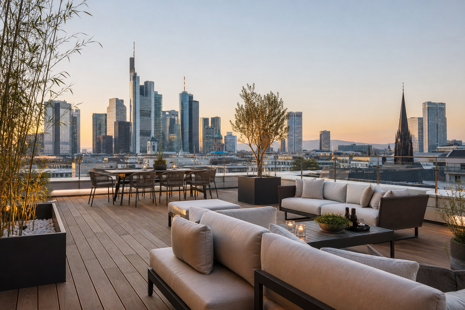 Penthouse mit Skyline-Blick in Frankfurt-Westend