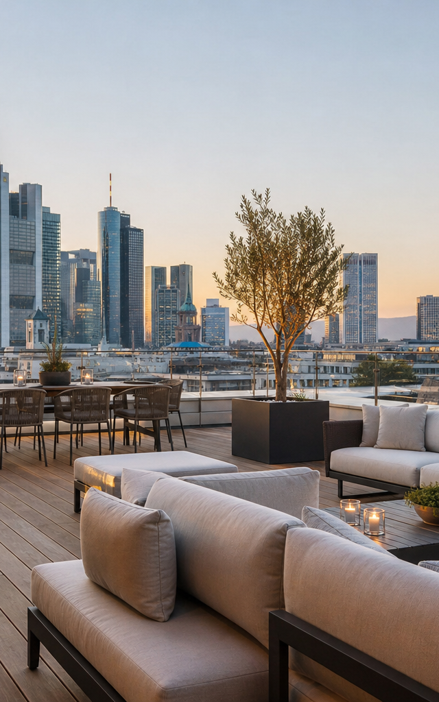Penthouse mit Skyline-Blick in Frankfurt-Westend